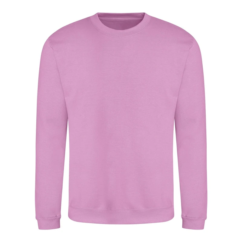 Image of AWDis AWDis Just Hoods Crew Neck Plain Sweatshirt (280 GSM) in Lavender Size: X-Small Lavender XS Unisex 5063107160393