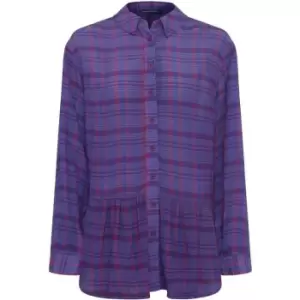 Image of French Connection Gwen Fine Crinkle Rayon Shirt - Purple