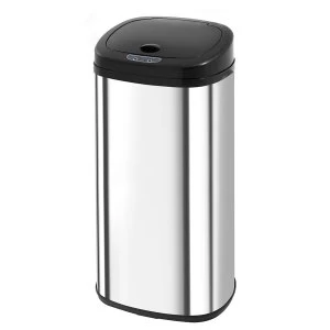 Image of Morphy Richards 50L Square Sensor Bin - Silver