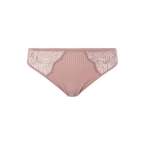 Image of Florale Peony Tai Briefs - Dusty Pink