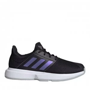 Image of adidas Gamecourt Tennis Shoes Womens - Black/ Purple