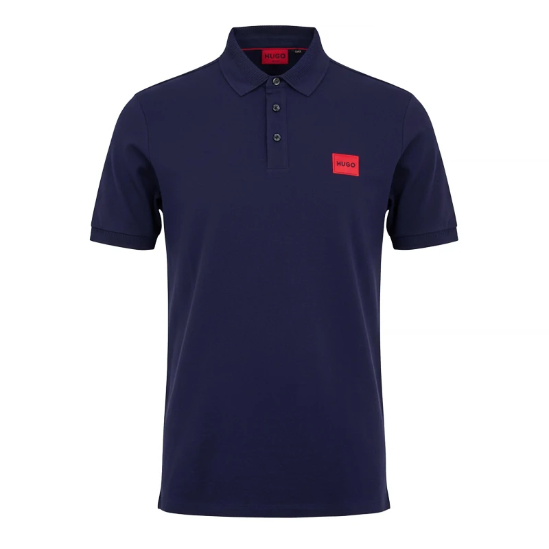 Image of Hugo Mens Dereso222 Short Sleeve Polo Shirt Navy male S