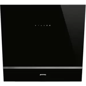 Image of SMEG 60cm Angled Cooker Hood - Black