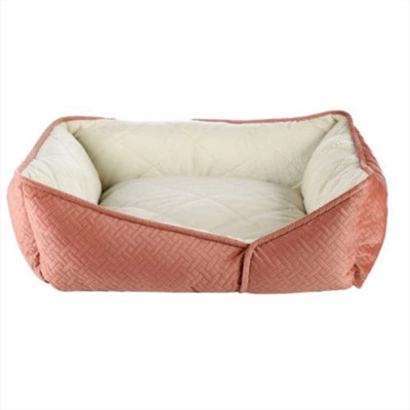 Image of Dream Paws Coral Geometric Shape Sofa Bed Medium