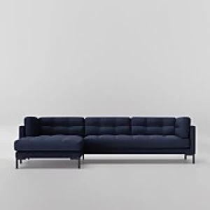 Image of Swoon Landau House Weave Corner Sofa - Left Hand Side - Corner Sofa - Navy