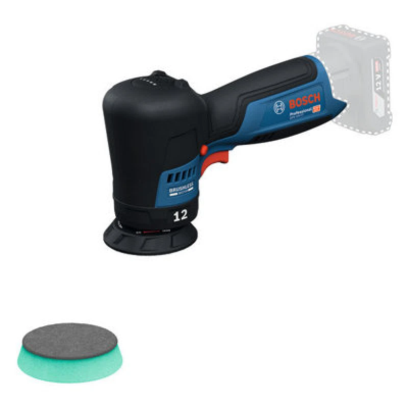 Image of Bosch GPO 12V-77 12v Cordless Spot Repair Polisher 77mm 06019L3000 Batteries: No Batteries