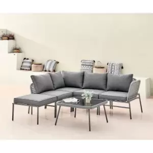 Image of Furniture Box FurnitureBox Maldives Outdoor Sofa Set 4-5 Seat Grey