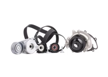 Image of GATES Water Pump + V-Ribbed Belt Kit CHRYSLER,MERCEDES-BENZ,JEEP KP17PK2035-2