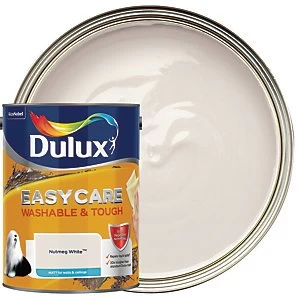 Image of Dulux Easycare Washable & Tough Nutmeg White Matt Emulsion Paint 5L