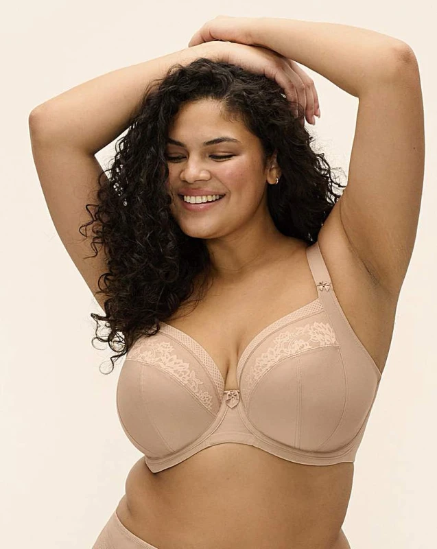 Image of Elomi Elomi Nerina Plunge Wired Bra Sahara Sahara - Elomi - Size: 42E Sahara Female 42E HW97940
