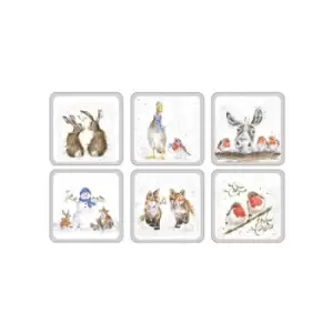 Image of Wrendale Designs - Christmas Coasters Set Of 6