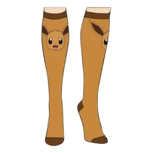 Image of Pokemon Eevee Print Knee High Sock (1 Pack)