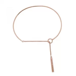 Image of Ladies Olivia Burton Rose Gold Plated Sterling Silver Bar Bracelet