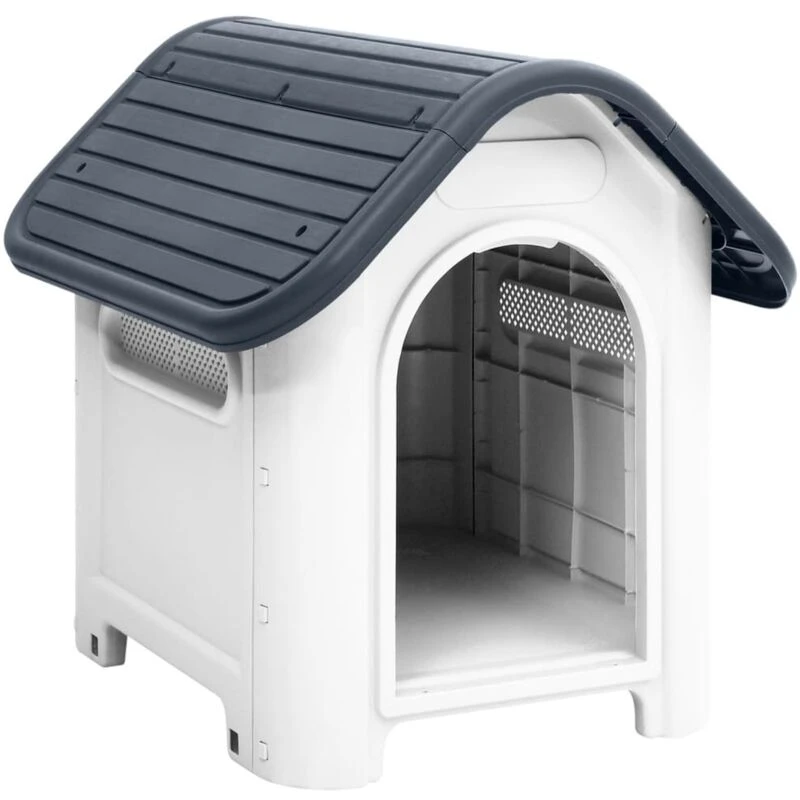 Image of VIDAXL Vidaxl - Dog House Grey 59x75x66cm Polypropylene 8720287022985