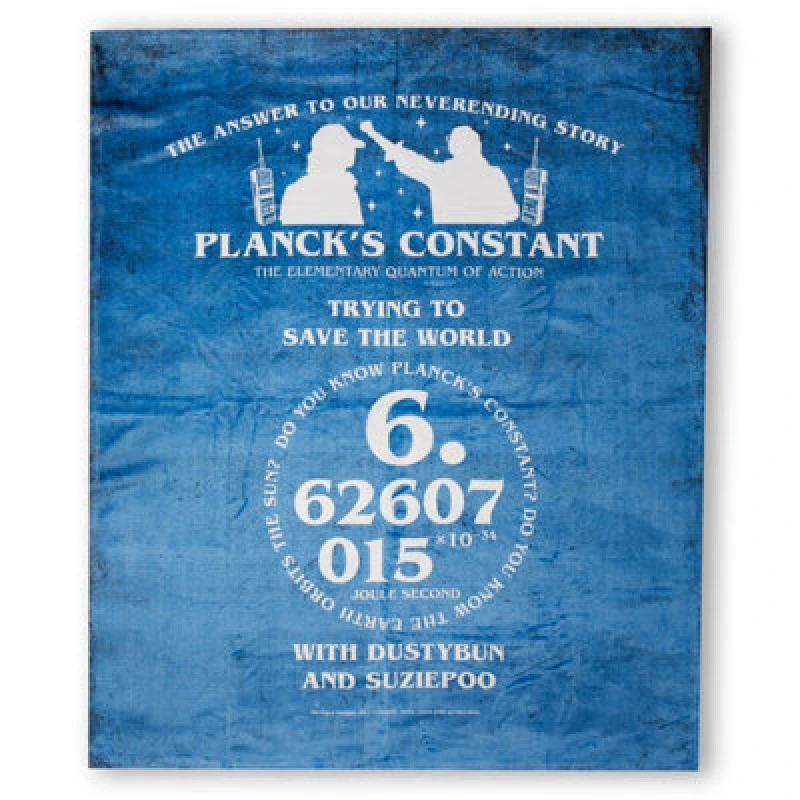 Image of Stranger Things Planck's Constant Fleece Blanket - M