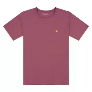 Image of carhartt WIP Chase T-Shirt, Punch / Gold