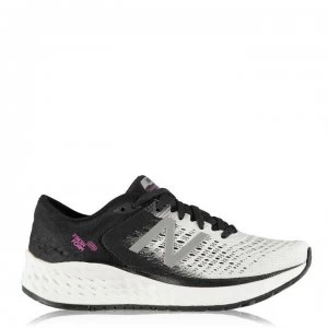 Image of New Balance Fresh Foam 1080 v9 B Ladies Running Shoes - White/Blk/Pink