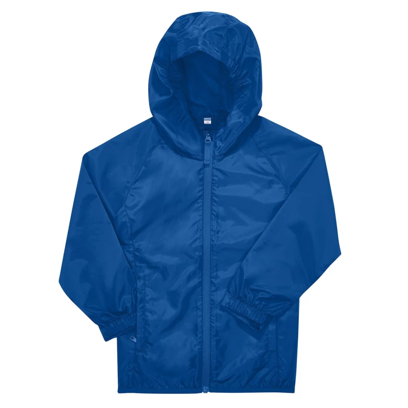 Image of B&C Reset Windbreaker in Blue Size: 12-13 Years Blue Unisex 12-13 Years