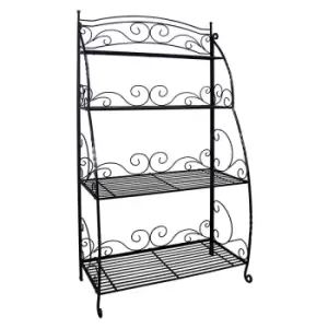 Image of Folding Plant Stand 4 Shelf