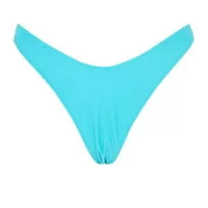 Image of Missguided Basic Boomerang Bikini Bottoms - Blue
