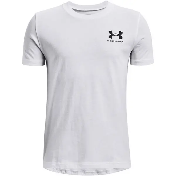 Image of Under Armour Cotton Short Sleeve T-Shirt Junior Boys 7 - 8 Years (S) White 59886101175