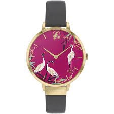 Image of Sara Miller Pink And Grey Fashion Watch - Sa2088 - multicoloured