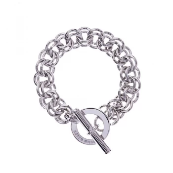Image of Ladies Karen Millen Encrusted Bar & Hoop Bracelet