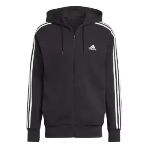 Image of adidas 3-Stripes Zip Hoodie - Black