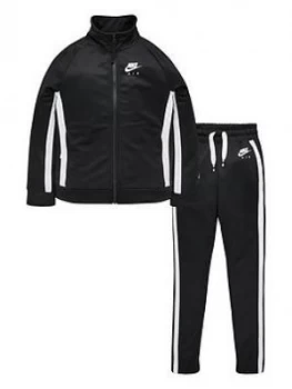 Image of Nike Air Kids Tracksuit - Black/White