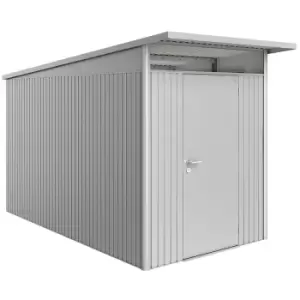 Image of Biohort AvantGarde Metal Shed A4 Standard door 5' 9'' x 12' 4'' - Metallic Silver