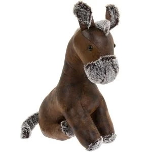 Image of Faux Leather Horse Doorstop By Lesser & Pavey