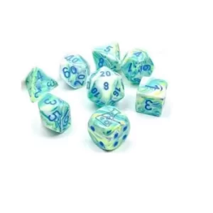 Image of Polyhedral Garden/Blue Luminary Lab 7-Die Set