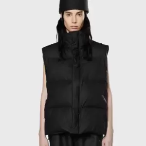 Image of Rains Quilted Padded Matte-Shell Vest - S