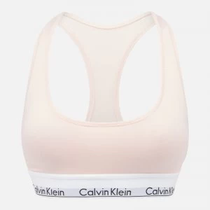 Image of Calvin Klein Womens Modern Cotton Bralette - Nymphs Pink - L