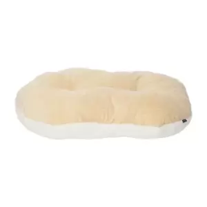 Image of Bunty Chester Medium Oval Fleece Dog Bed - Cream