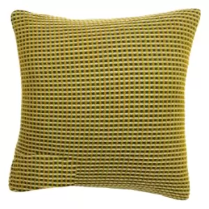 Image of Rowan Waffle Cushion Ochre, Ochre / 45 x 45cm / Polyester Filled