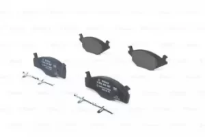Image of Bosch 0986494057 Brake Pad Set Disc Brake Front Axle