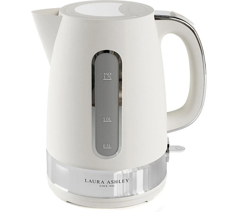 Image of VQ Laura Ashley Jug Kettle - Cotton White 5060706037941