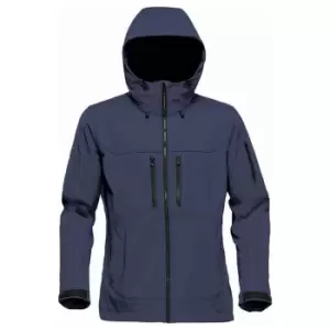 Image of Stormtech Womens/Ladies Epsilon 2 Hooded Soft Shell Jacket (S) (Navy/Graphite Grey)