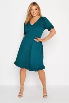 Image of Ruffle Hem Mini Dress