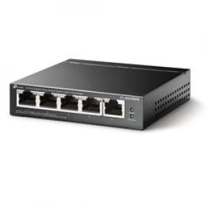 Image of TP LINK Easy Smart TL-SG105PE Switch - Managed - 5x 10/100/1000 (4 PoE+) PoE+ (65 W)