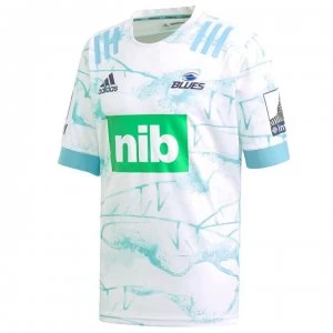 Image of adidas Blues Parley Rugby Shirt 2020 - White/Blue
