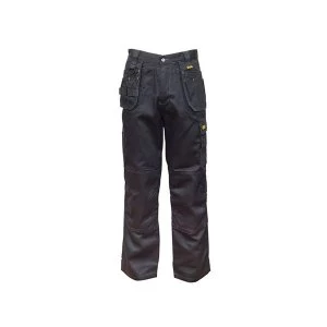 Image of DEWALT Thurlston 3D Stretch Black Trousers Waist 40" Leg 31in