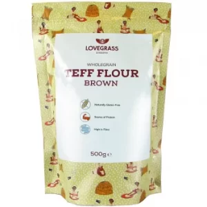 Image of Lovegrass Ethiopia Wholegrain Brown Teff Flour 500g