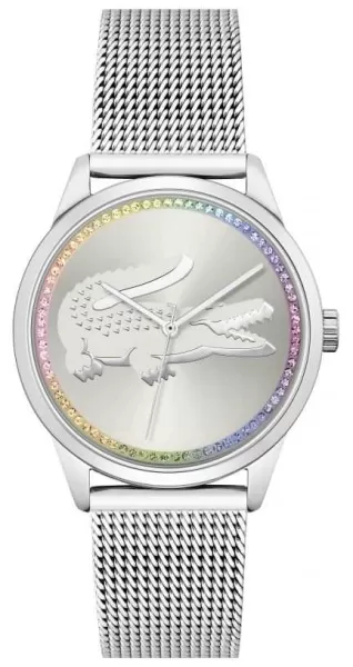 Image of Lacoste 2001259 Womens Ladycroc Rainbow Crystal Steel Watch