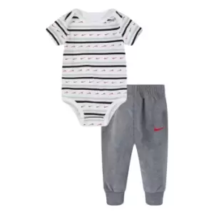 Image of Nike Swoosh Stripe Bb99 - Grey