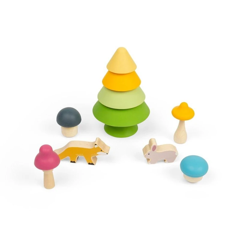 Image of Bigjigs Toys Wooden Forest Friends Playset Multi unisex