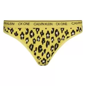 Image of Calvin Klein ONE Cotton Thong - Yellow