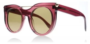 Image of Alexander McQueen AM0001S Sunglasses Purple 004 52mm