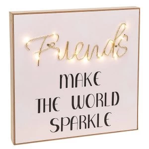 Image of LED Oblong String Plaque Friends